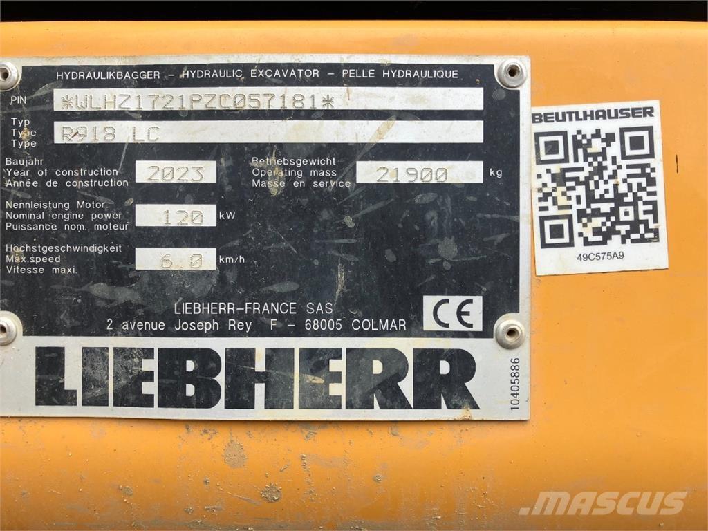 Liebherr R918 Excavadoras de cadenas