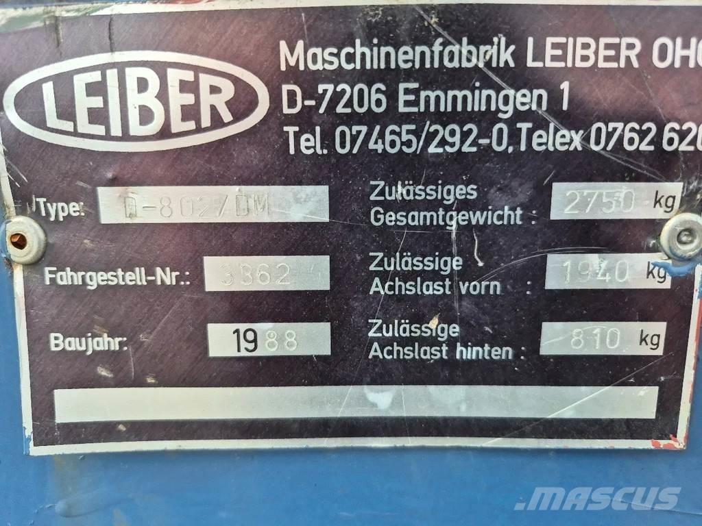  LEIBER d802 Dúmpers de obra
