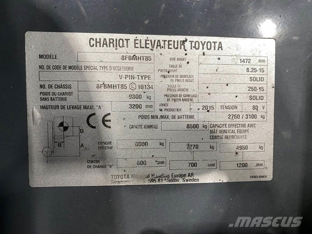 Toyota 8FBMHT85 Carretillas de horquilla eléctrica