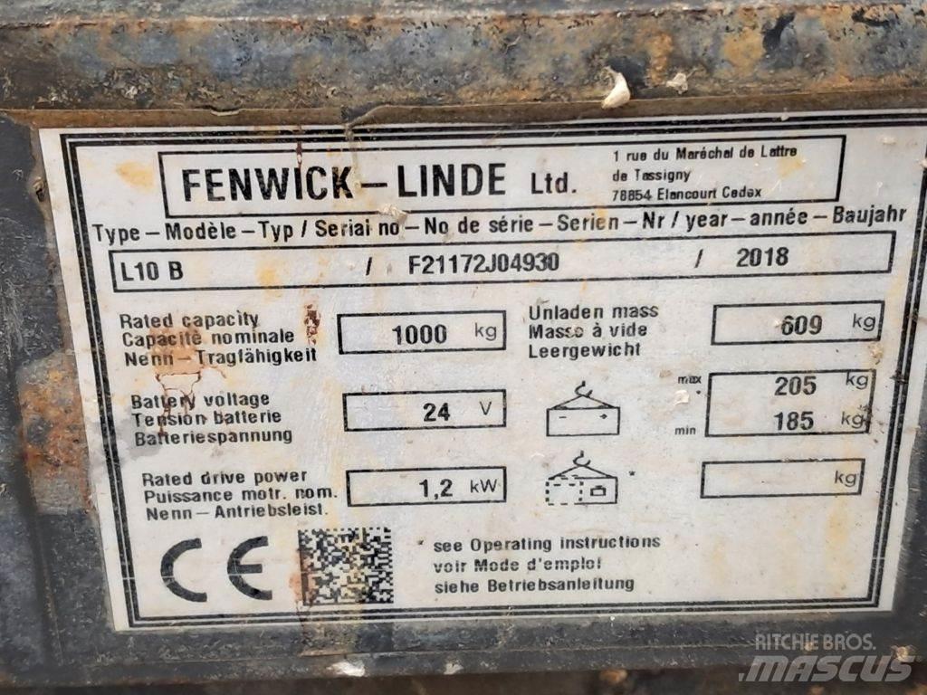 Linde L10B Apiladores eléctricos