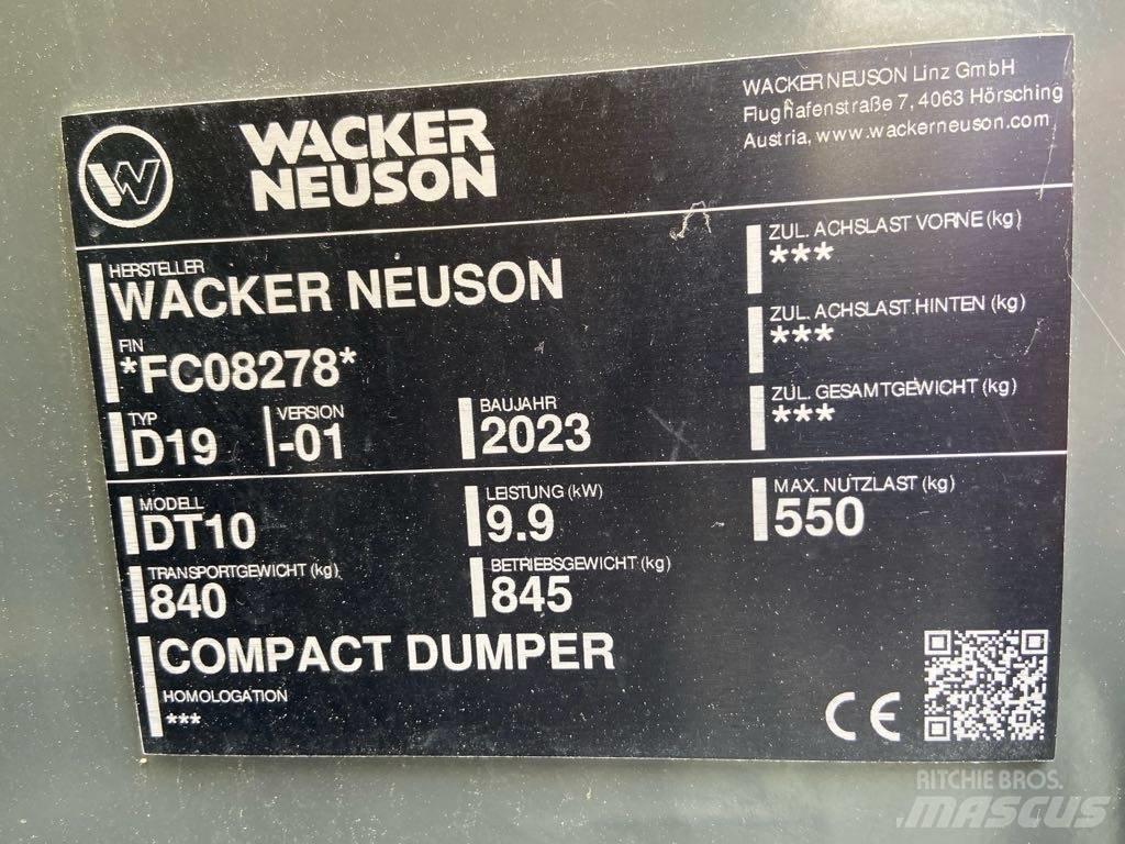 Wacker Neuson DT10 Dúmpers sobre orugas