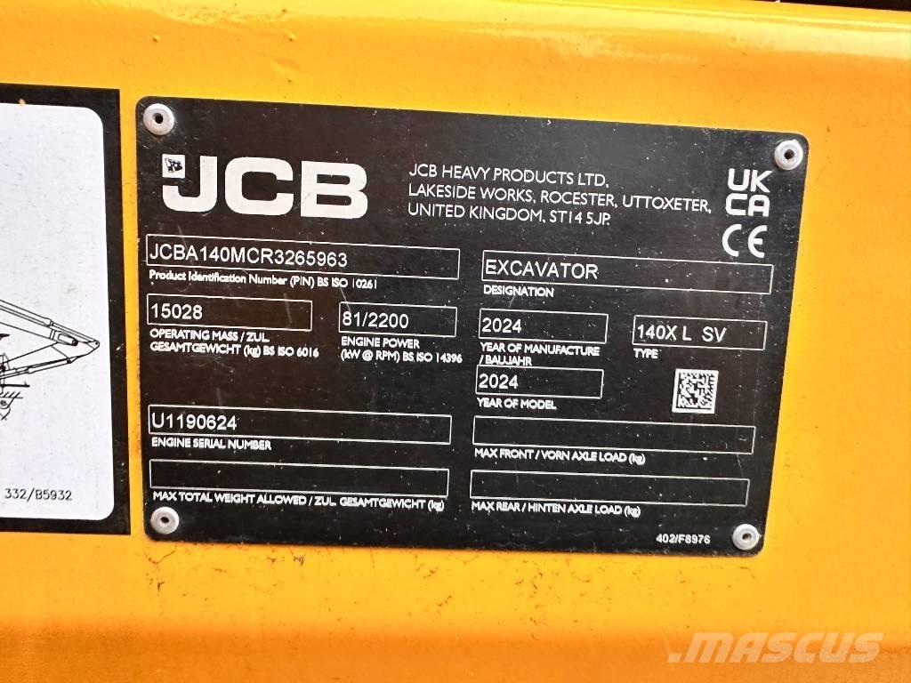 JCB 140 X Excavadoras de cadenas