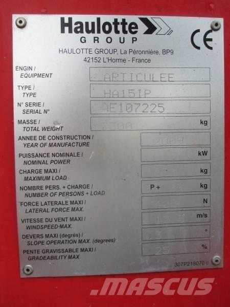 Haulotte HA 15 IP Plataforma de trabajo articulada