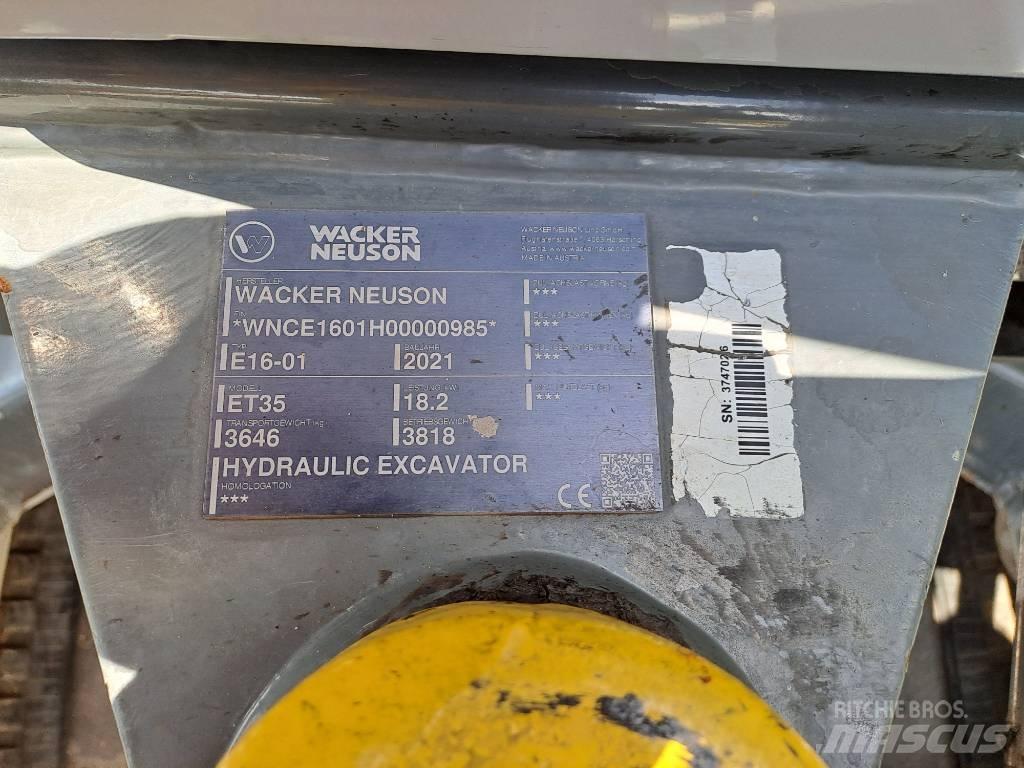 Wacker Neuson ET35 Excavadoras de cadenas