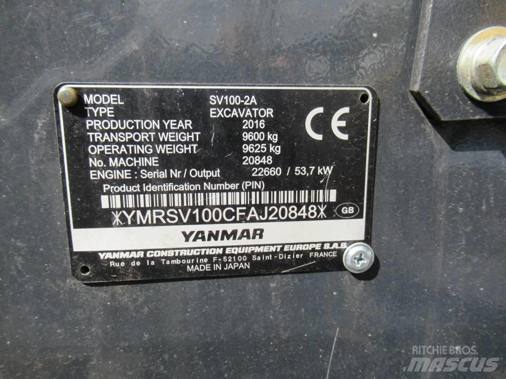 Yanmar SV 100-2A Excavadoras 7t - 12t