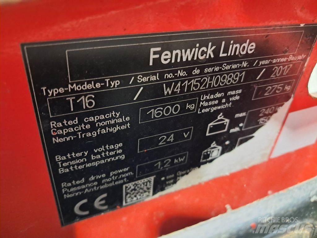 Linde T16 Transpaletas Electricas