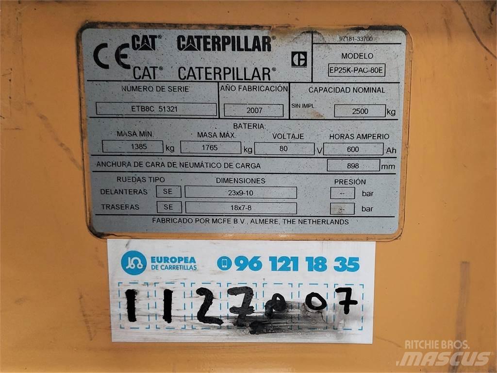 CAT EP25K PAC Carretillas de horquilla eléctrica
