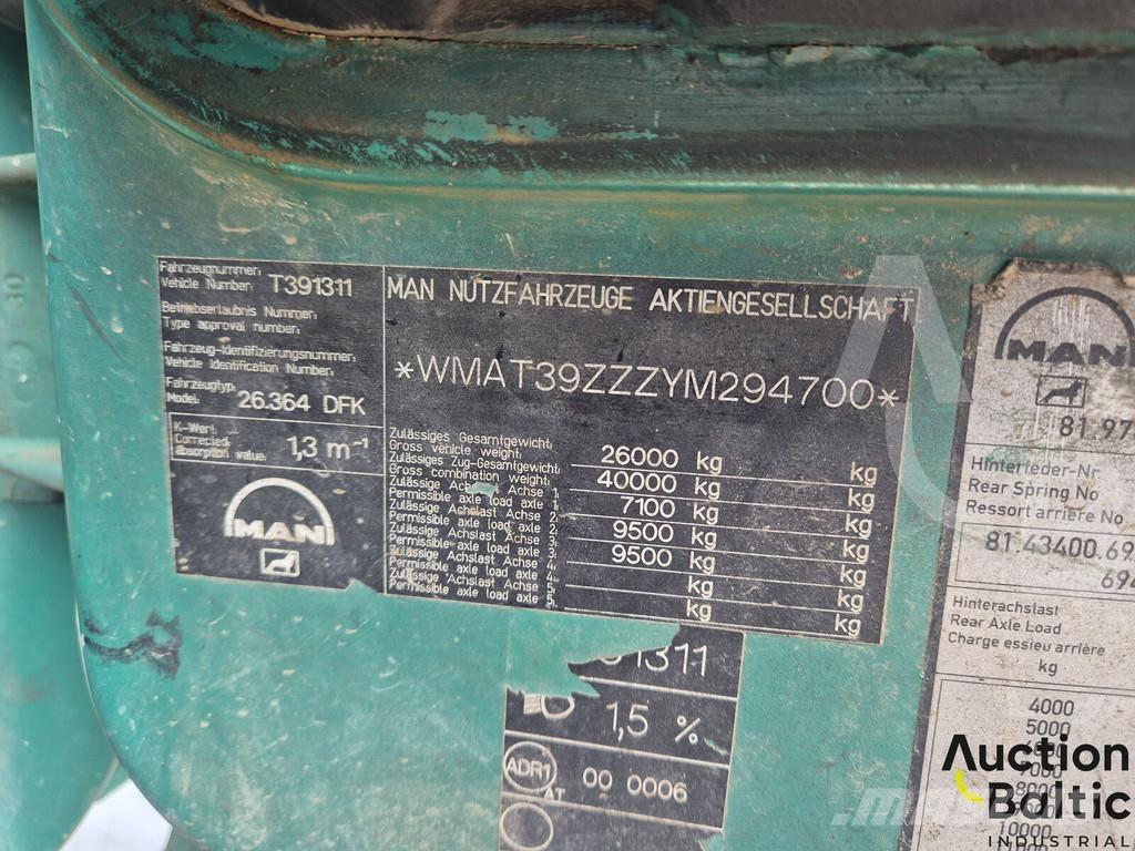 MAN 26.364 Camiones bañeras basculantes o volquetes