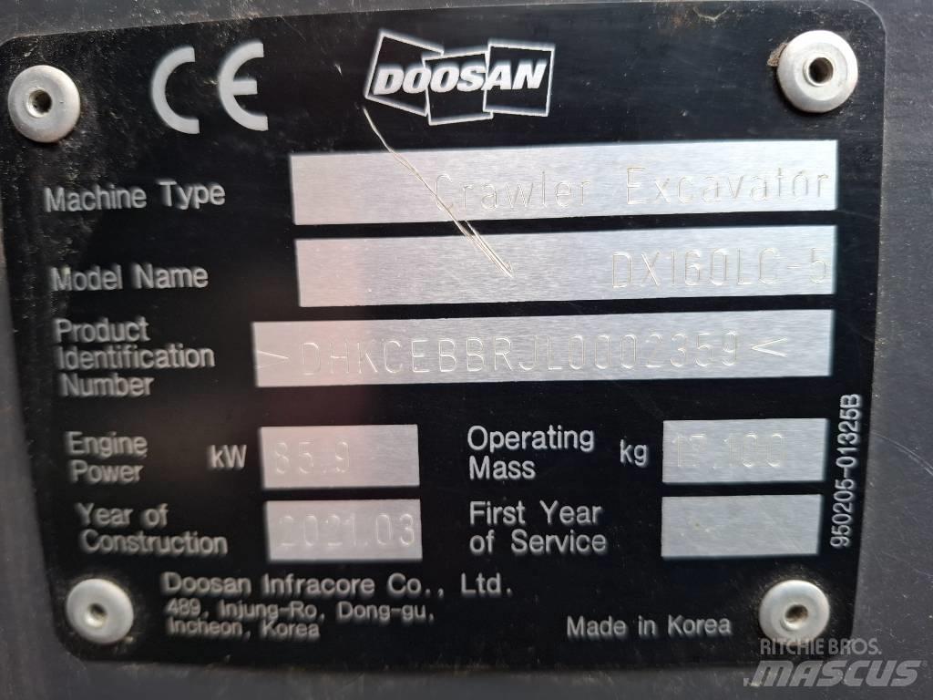 Doosan DX160LC-5 Excavadoras de cadenas