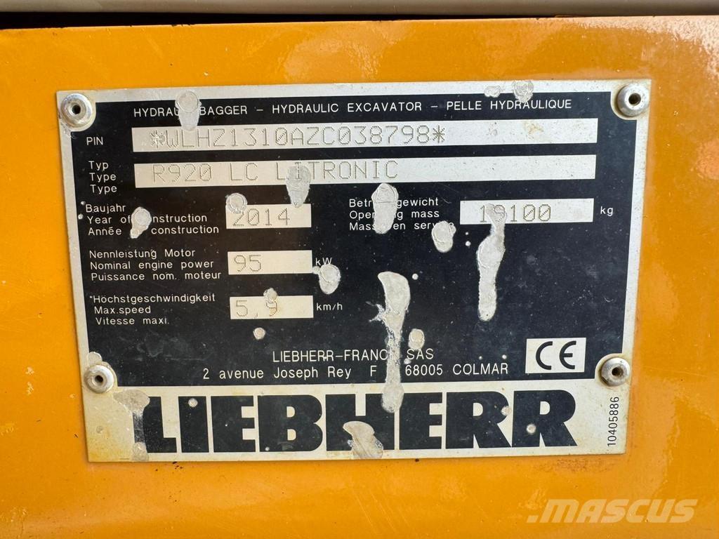 Liebherr R920LC Excavadoras de cadenas