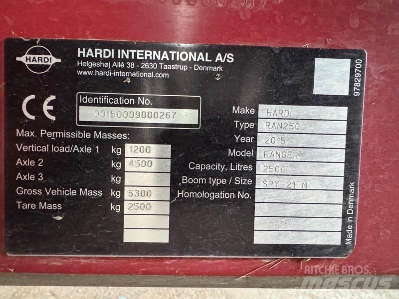 Hardi Ranger 2500 Pulverizadores arrastrados