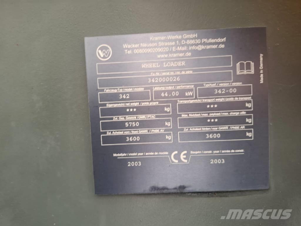 Kramer 380 Cargadoras sobre ruedas