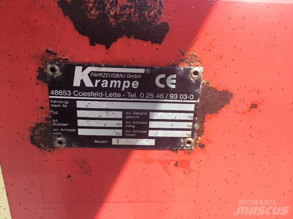 Krampe TWK21 Remolques volquete