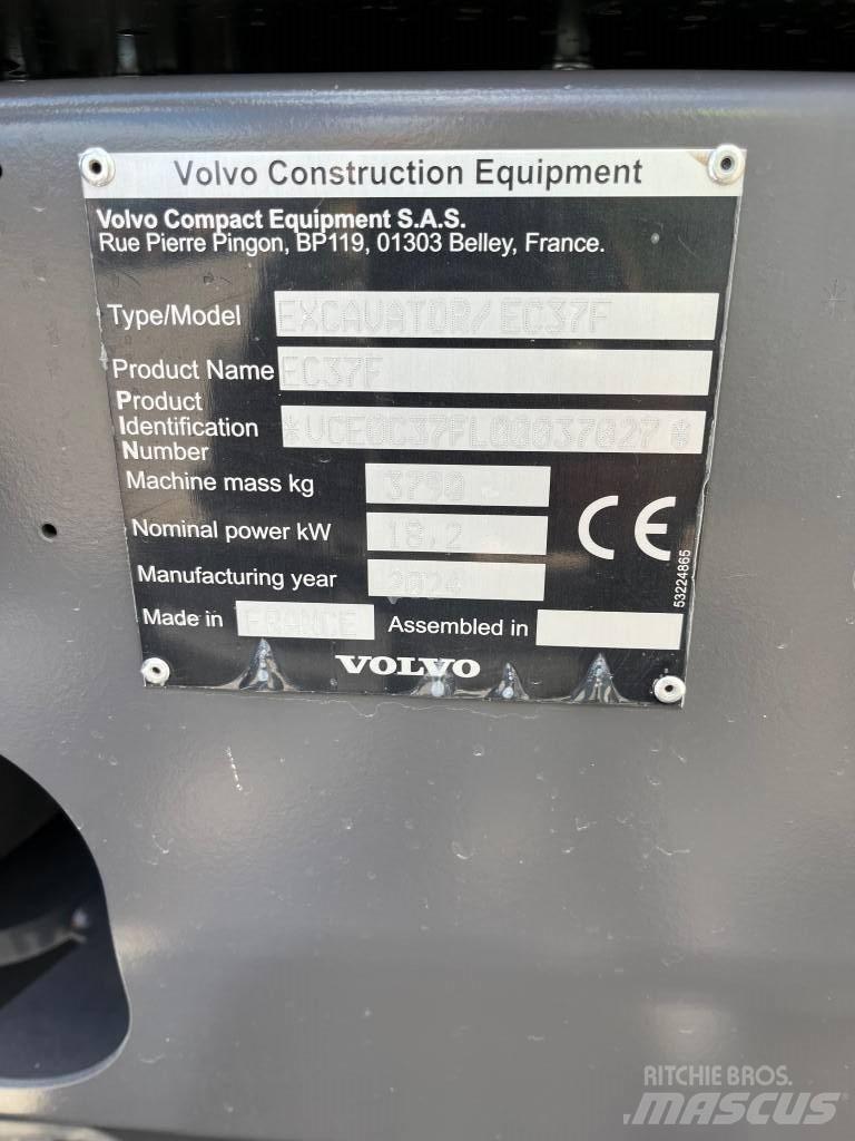 Volvo EC37F Mini excavadoras < 7t