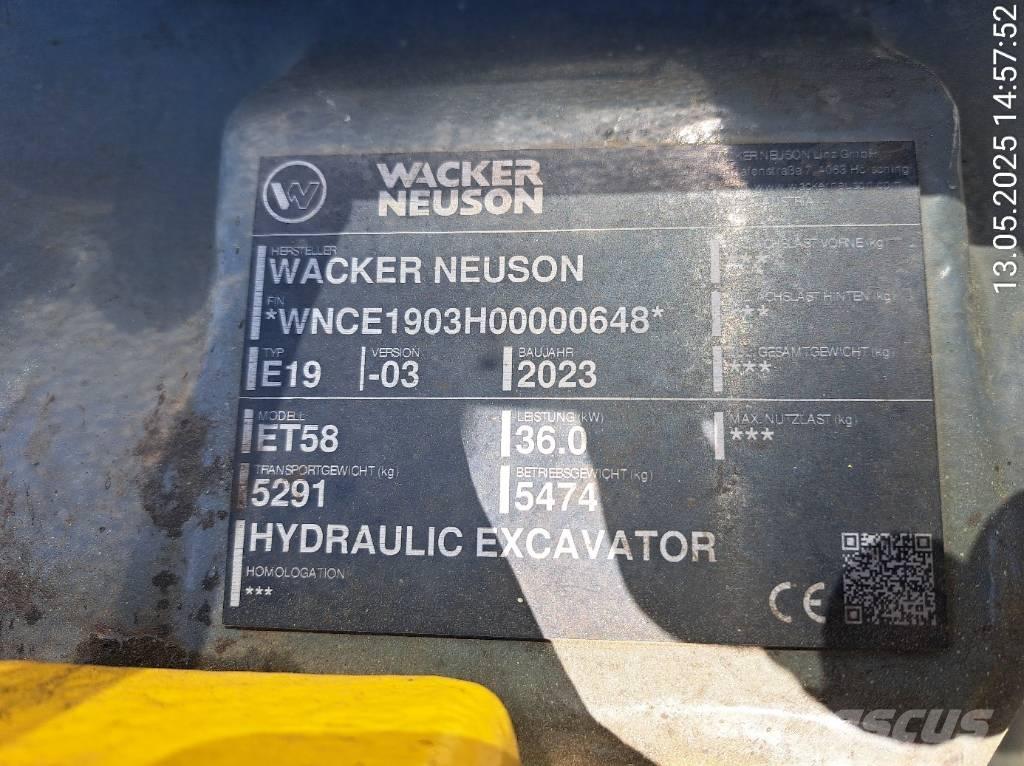 Wacker Neuson ET58 Excavadoras de cadenas