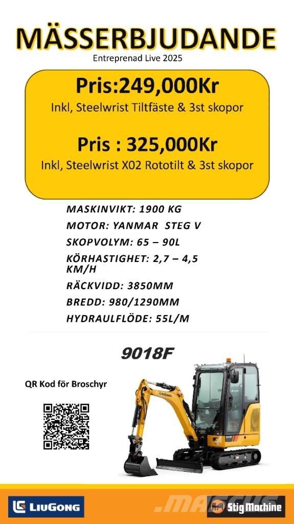 LiuGong 9018 F Mini excavadoras < 7t