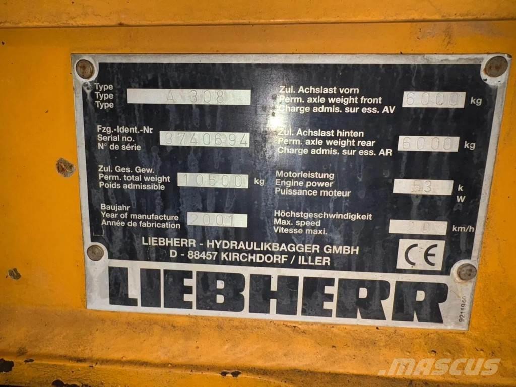 Liebherr A308 Excavadoras de ruedas