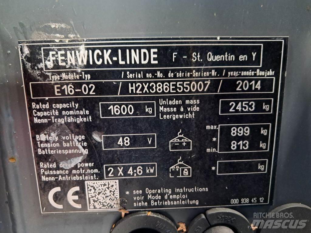 Linde E16-02 Carretillas de horquilla eléctrica