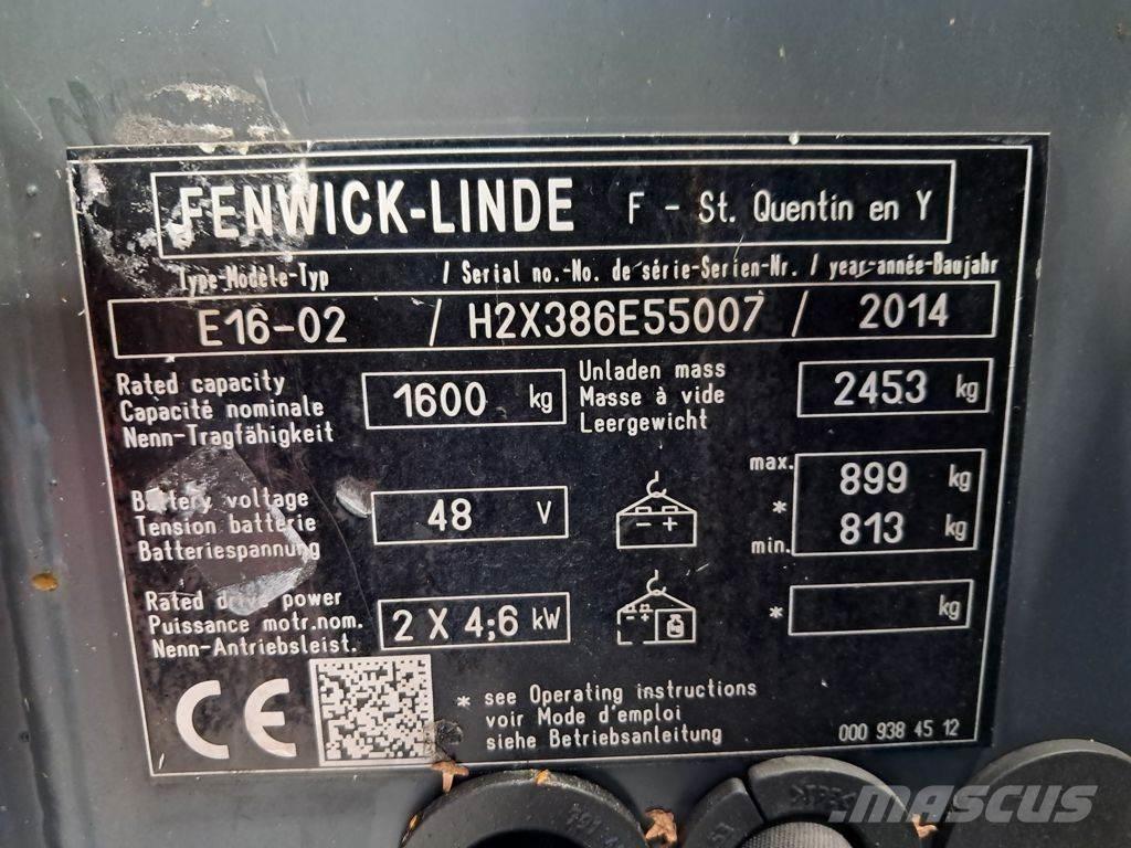 Linde E16-02 Carretillas de horquilla eléctrica