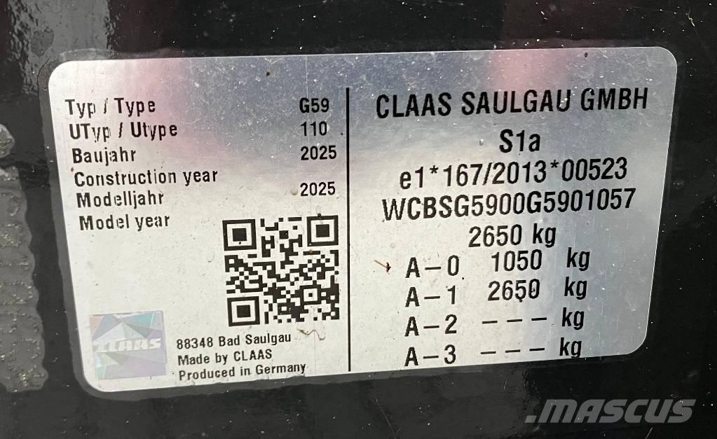 CLAAS Volto 1500 T Rastrillos y henificadores