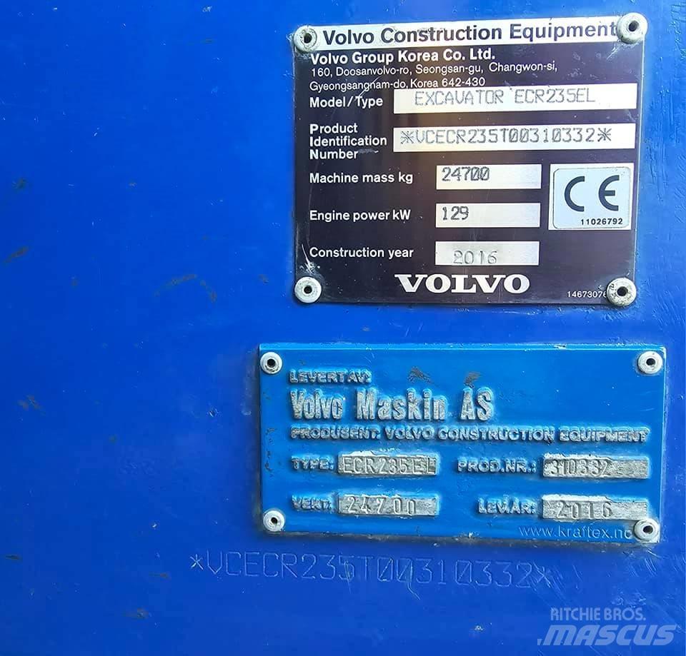 Volvo ECR 235 EL Excavadoras de cadenas