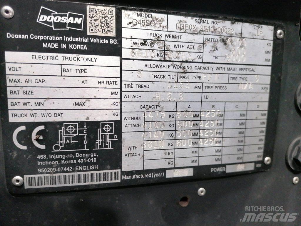Doosan G45SC-7 Carretillas LPG