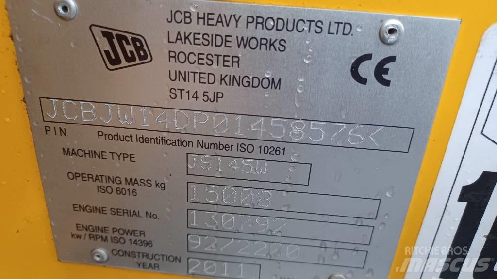 JCB JS 145 W Excavadoras de ruedas
