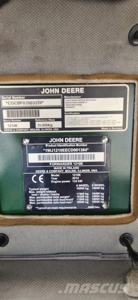 John Deere 1210 E Autocargadoras