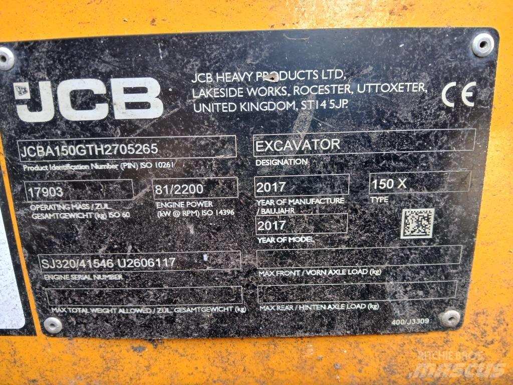 JCB 150X Excavadoras de cadenas