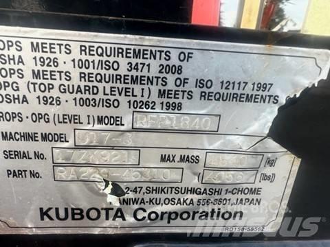 Kubota U 17-3 Mini excavadoras < 7t