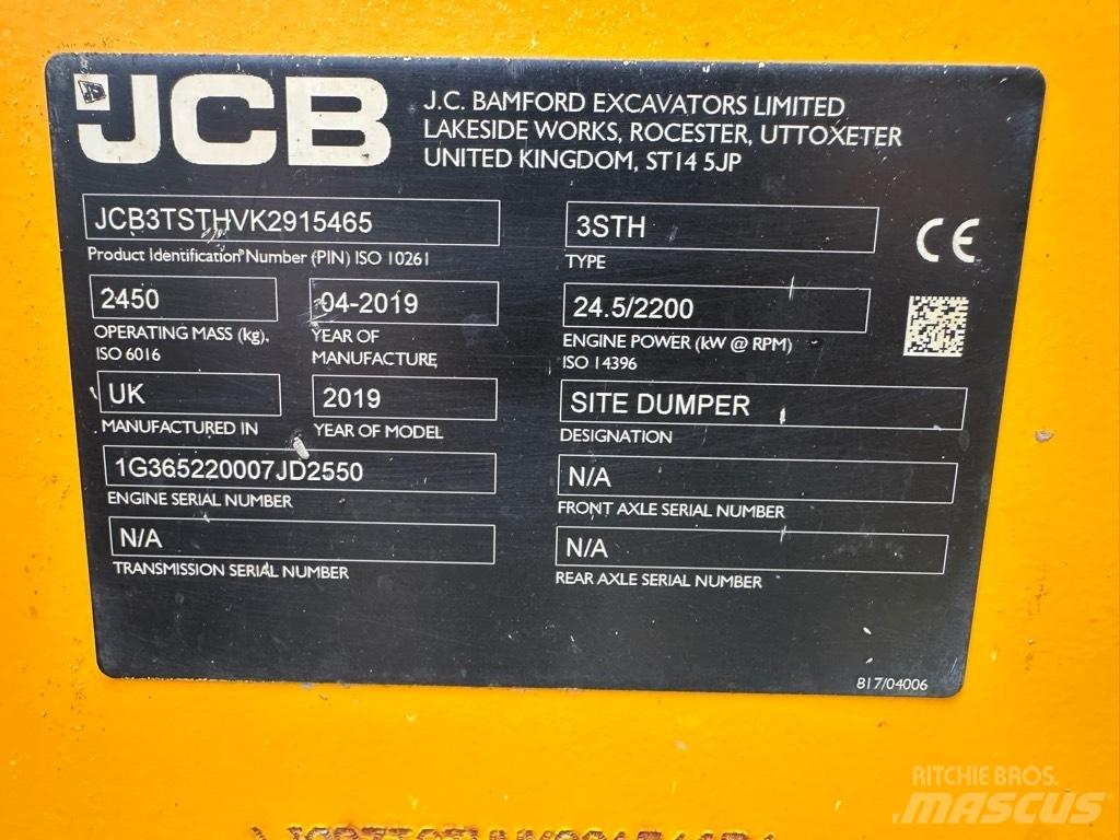 JCB 3STH SWIVEL Dúmpers de obra