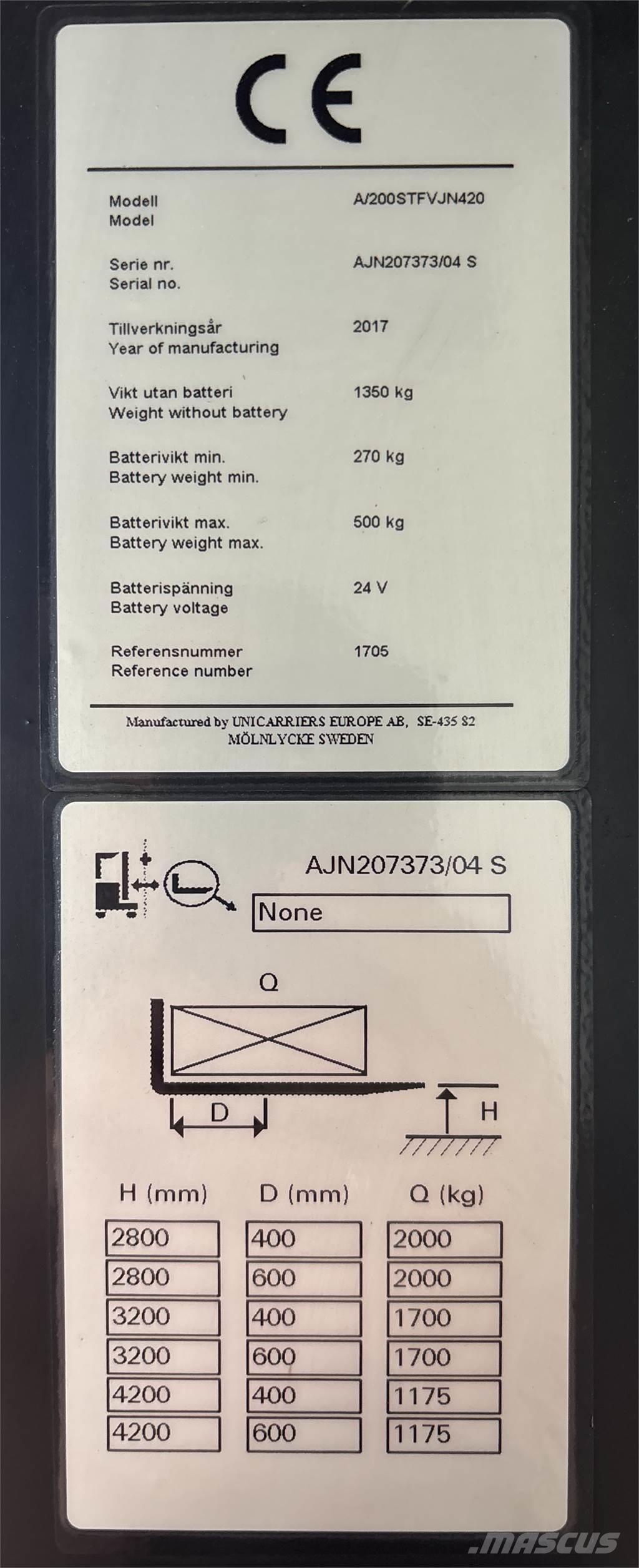 Atlet A200 Apiladores eléctricos autopropulsados
