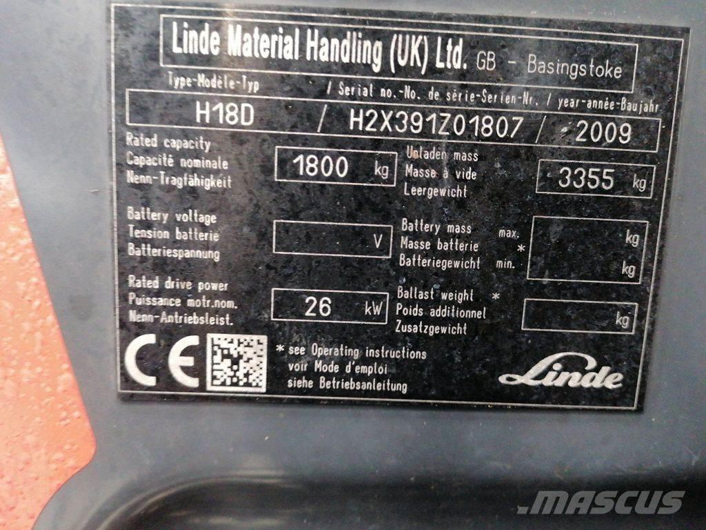 Linde H18D Carretillas diesel