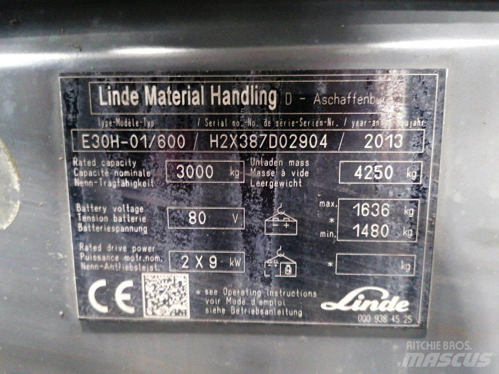 Linde E30H-01/600 Carretillas de horquilla eléctrica