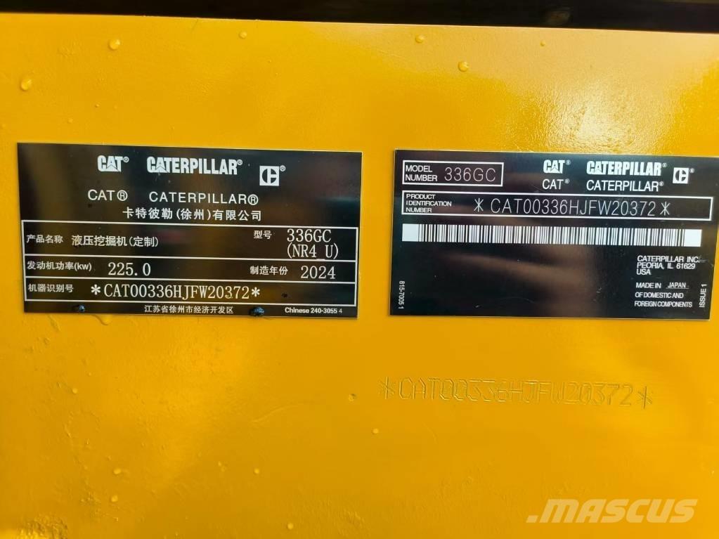 CAT 336GC Excavadoras de cadenas