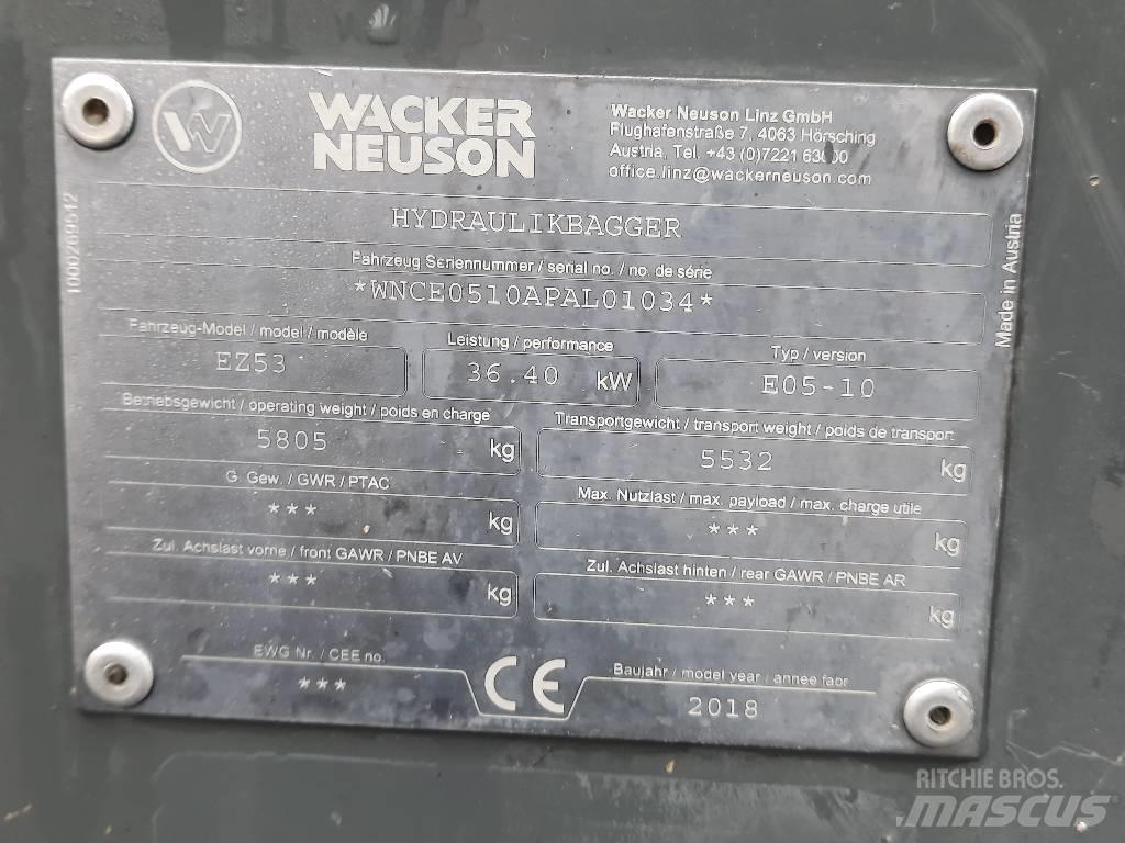 Wacker Neuson EZ 53 Mini excavadoras < 7t