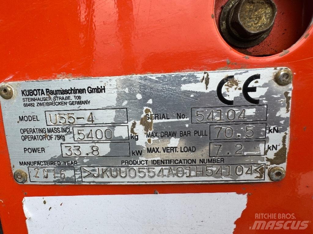 Kubota U 55-4 Mini excavadoras < 7t
