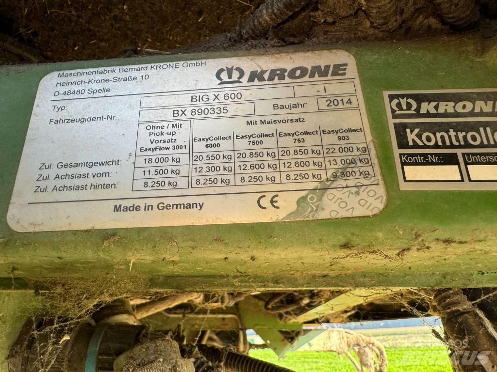 Krone Big X 600 Picadoras de forraje autopropulsadas