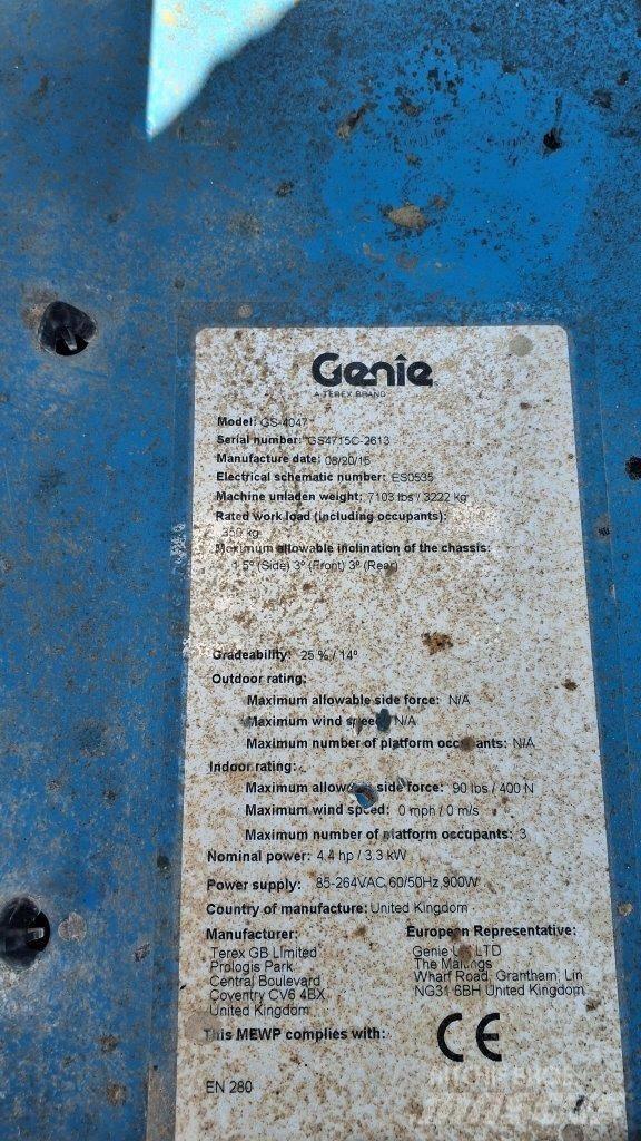 GENIE GS4047 Plataformas tijera