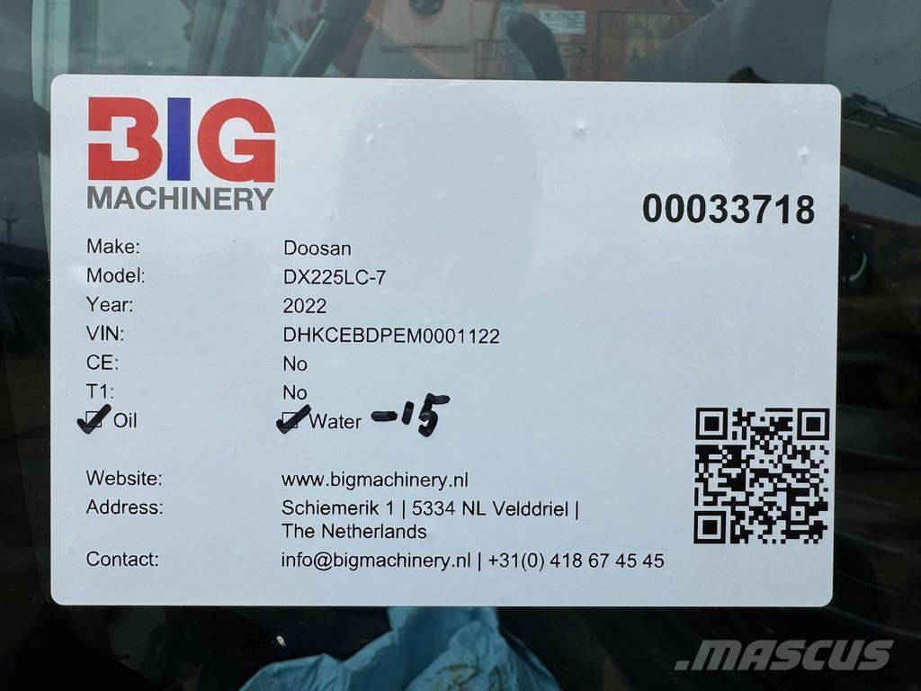 Doosan DX225LC-7 Excavadoras de cadenas