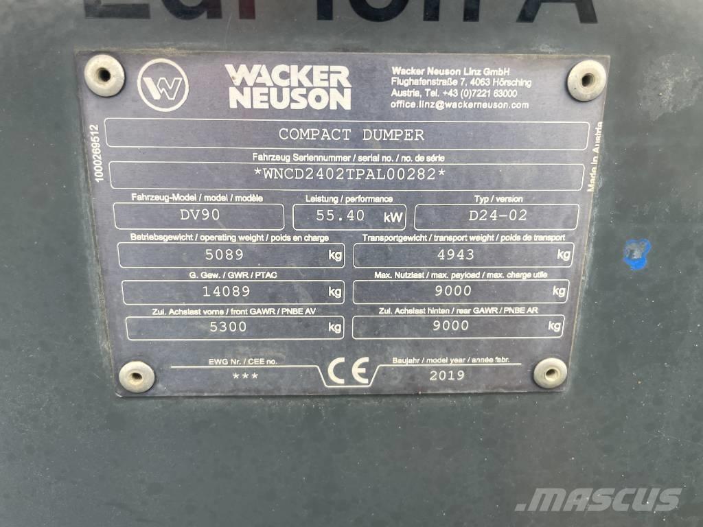 Wacker Neuson DV 90 Dúmpers de obra