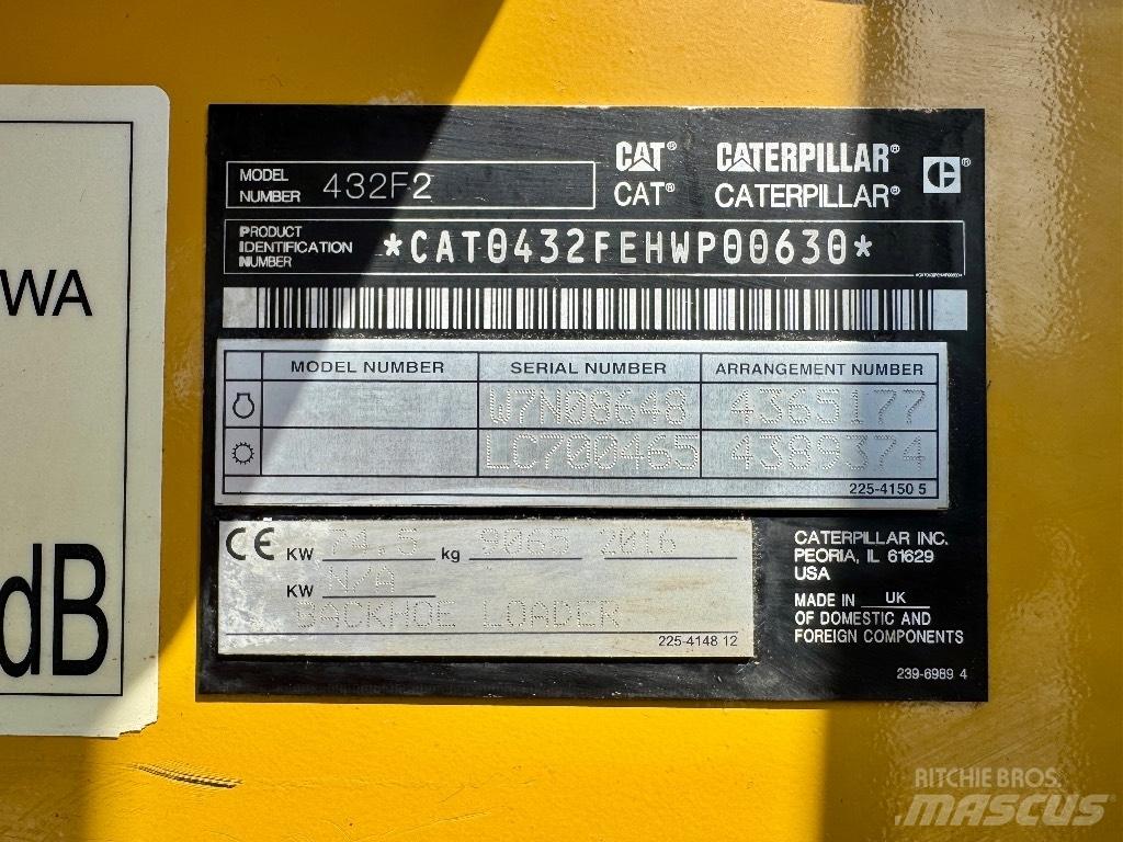 CAT 432F2 Retrocargadoras
