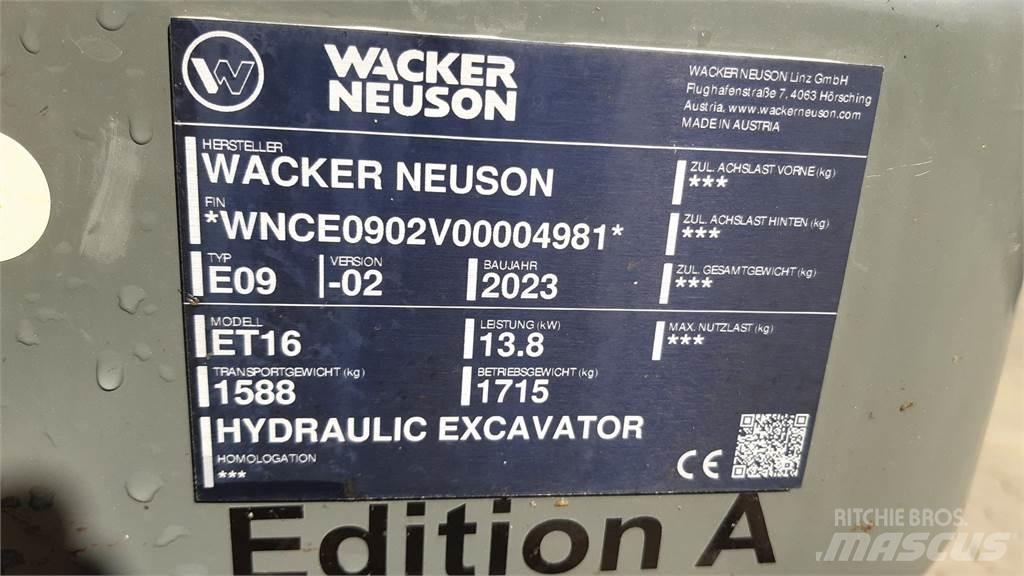 Wacker Neuson ET16 Excavadoras de cadenas