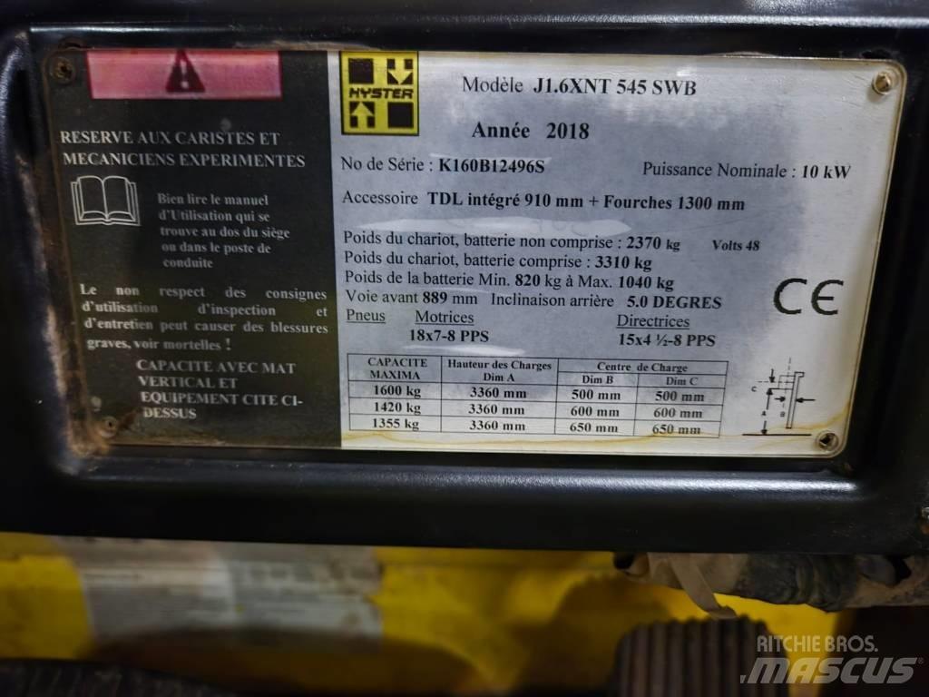 Hyster J 1.6 XNT Carretillas de horquilla eléctrica