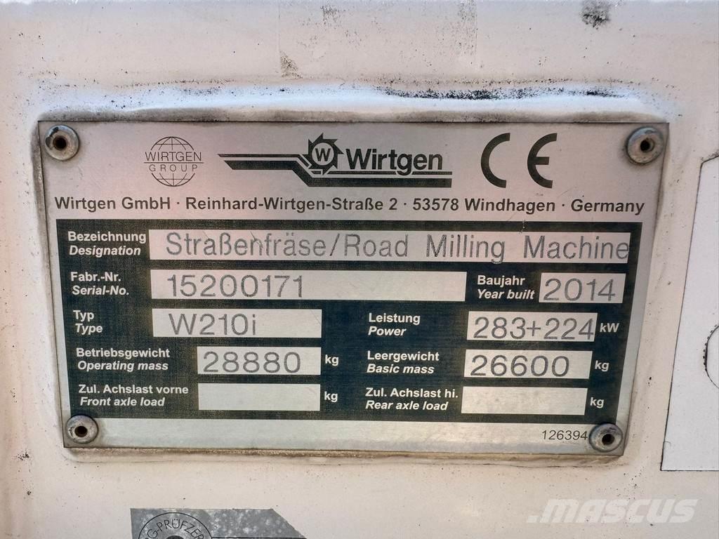 Wirtgen W210i Máquinas moledoras de asfalto en frío