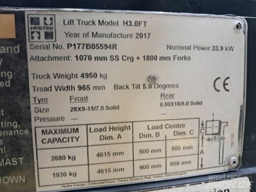 Hyster H3.0FT Carretillas de horquilla eléctrica