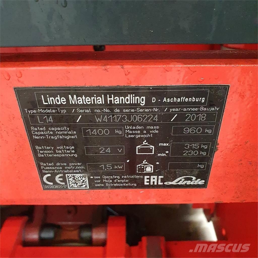 Linde L14i Apiladores eléctricos