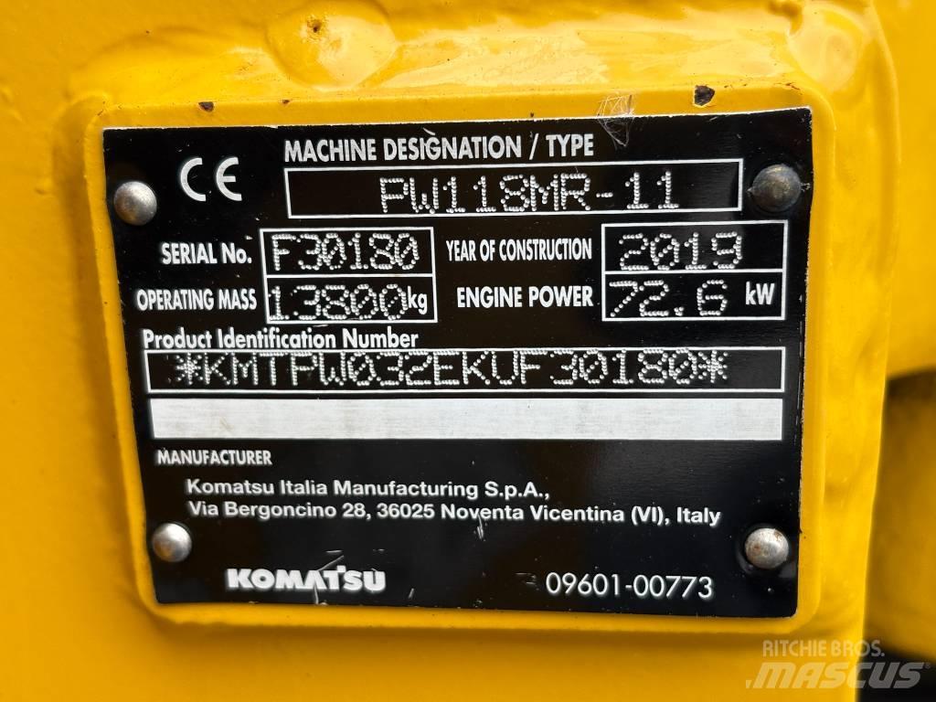 Komatsu PW118-11 Excavadoras de ruedas