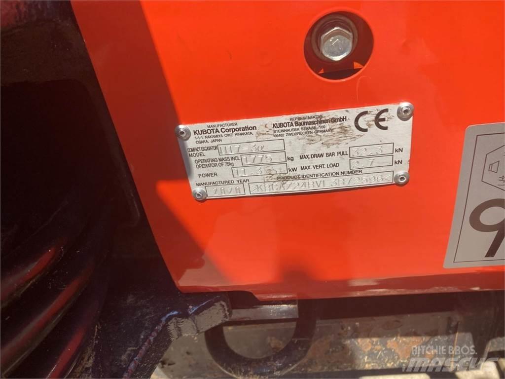 Kubota U17-3 Mini excavadoras < 7t