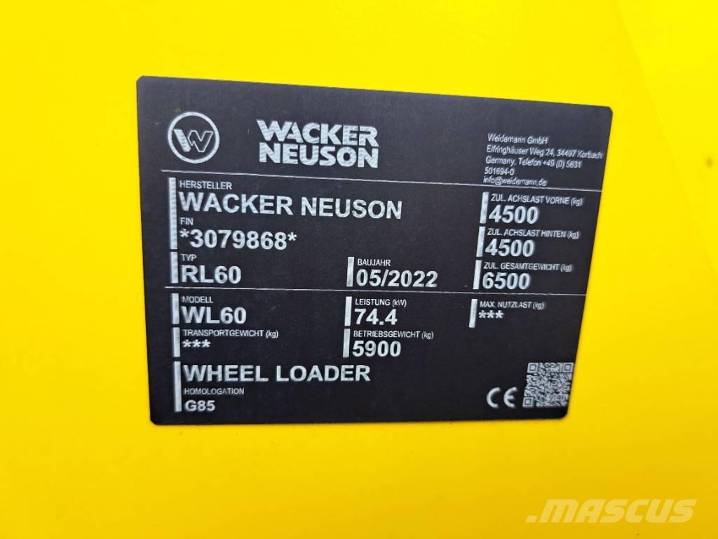 Wacker Neuson WL60 Cargadoras sobre ruedas